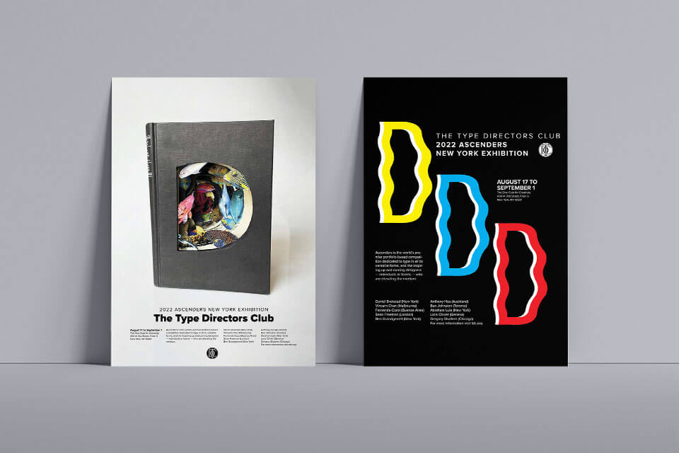 2 process posters featuring different designs.